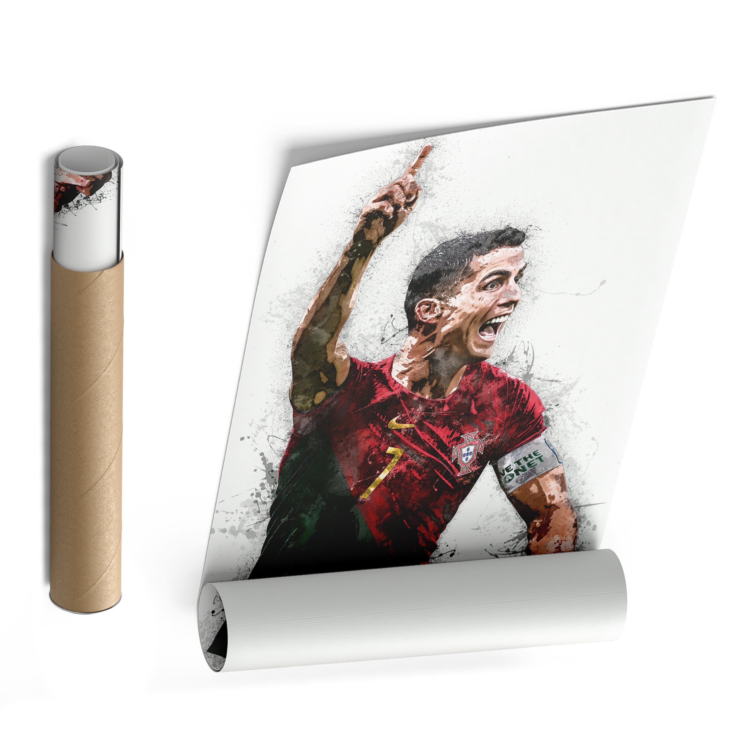 Cristiano Ronaldo Canvas Art – Portugal National Team Wall Decor