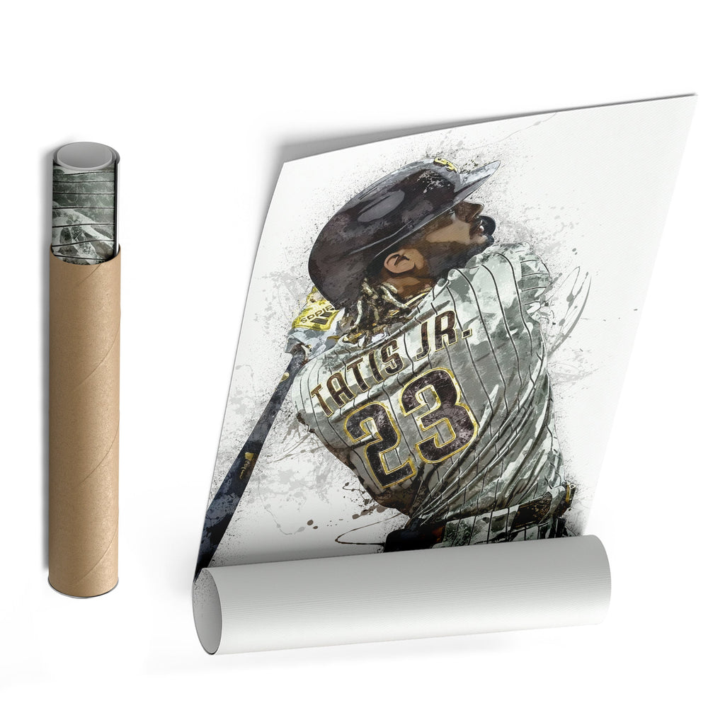 Fernando Tatis Jr. Canvas Art – San Diego Padres Wall Decor