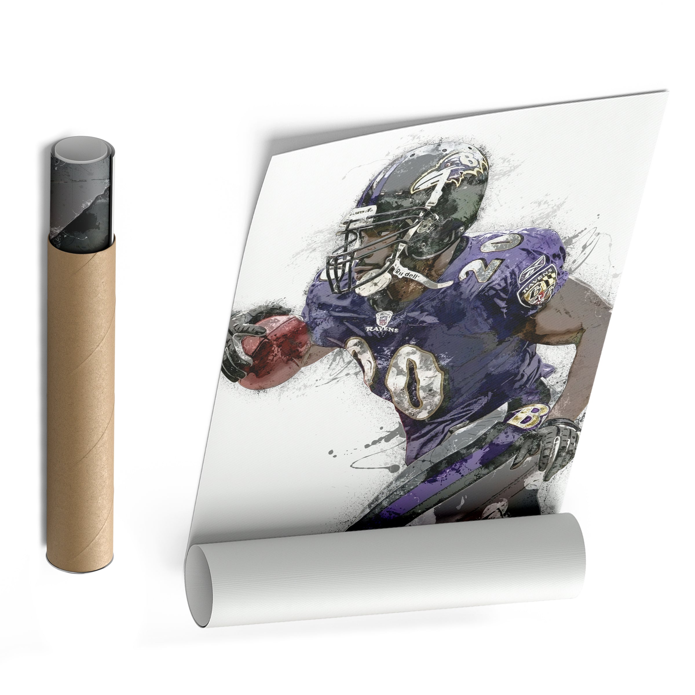 Ed Reed Canvas Art – Baltimore Ravens Wall Decor
