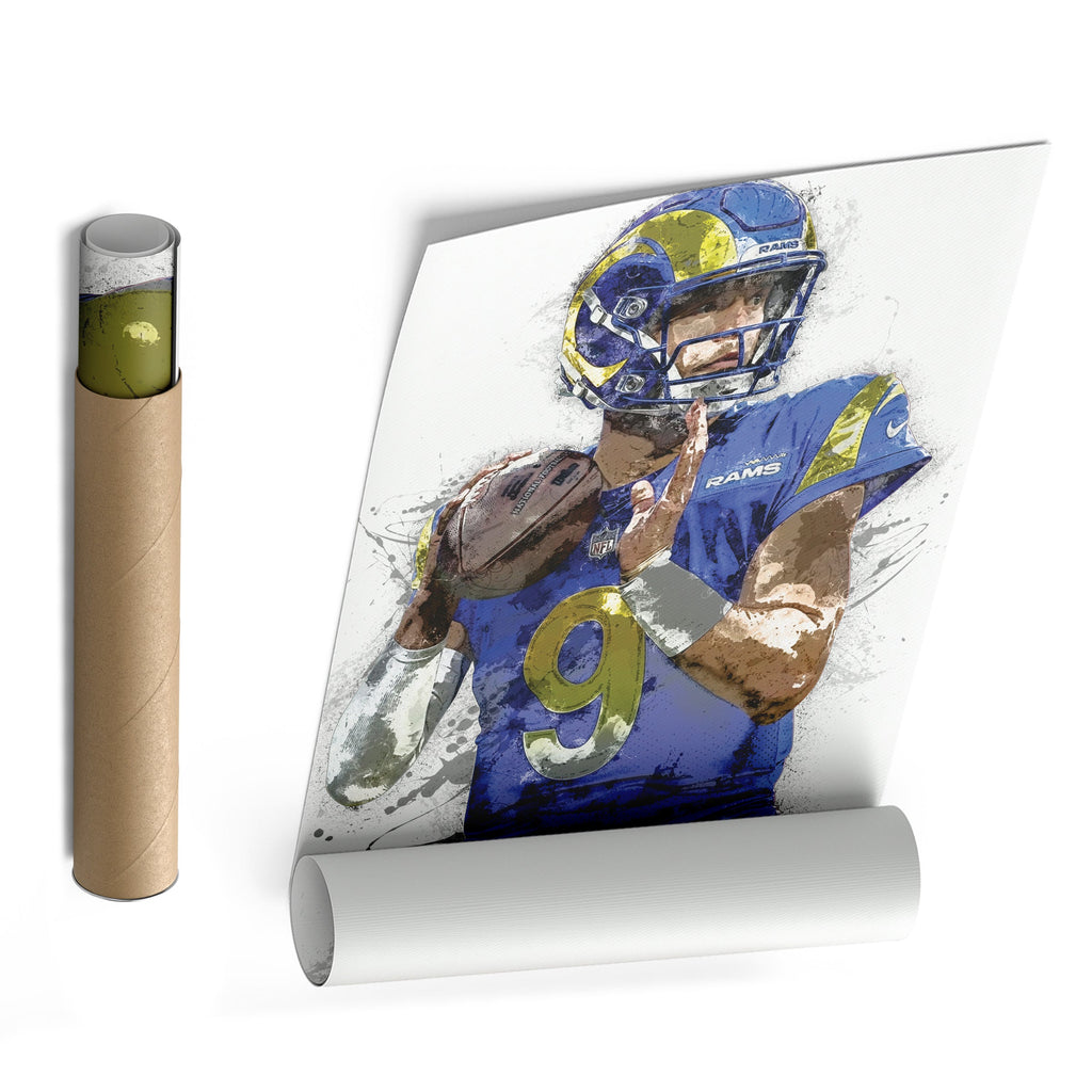 Matthew Stafford Canvas Art – Los Angeles Rams Wall Decor