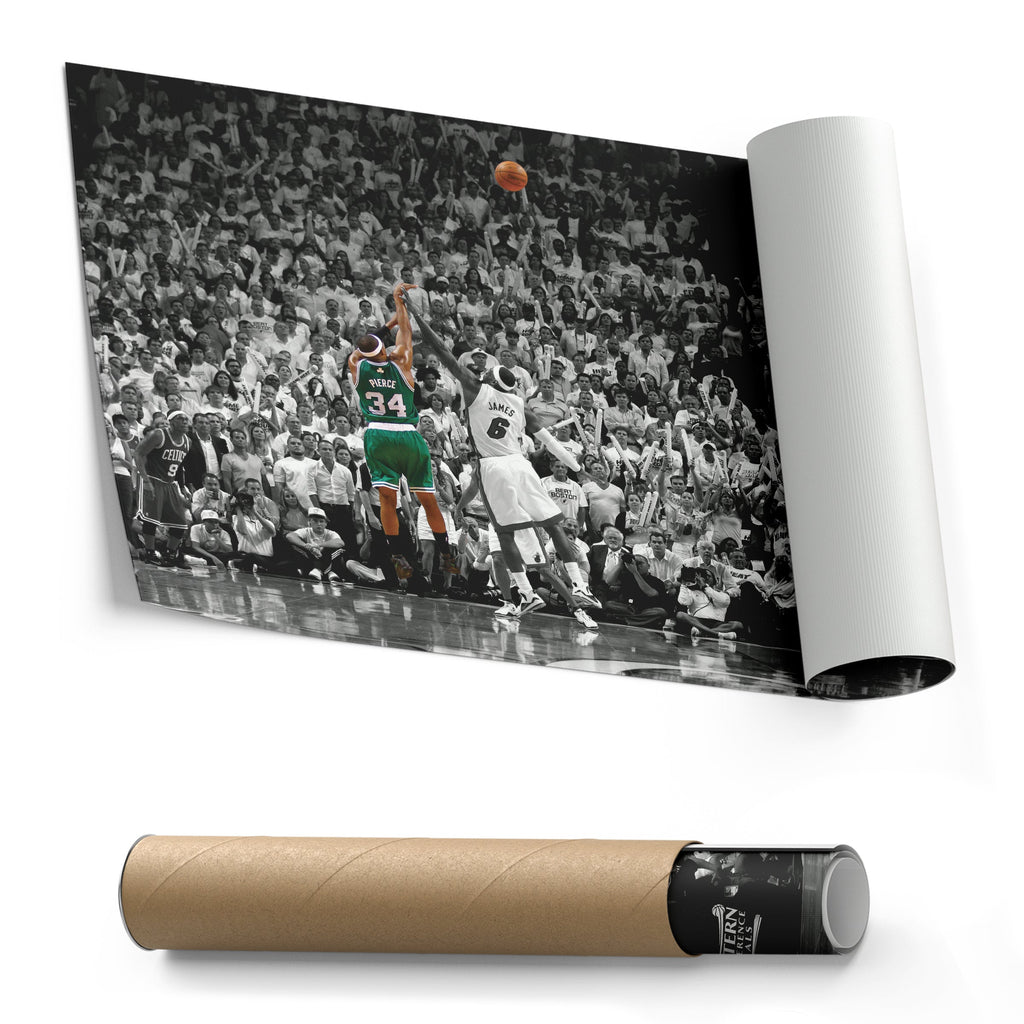 Paul Pierce Canvas Art – Clutch Shot Celtics Wall Decor