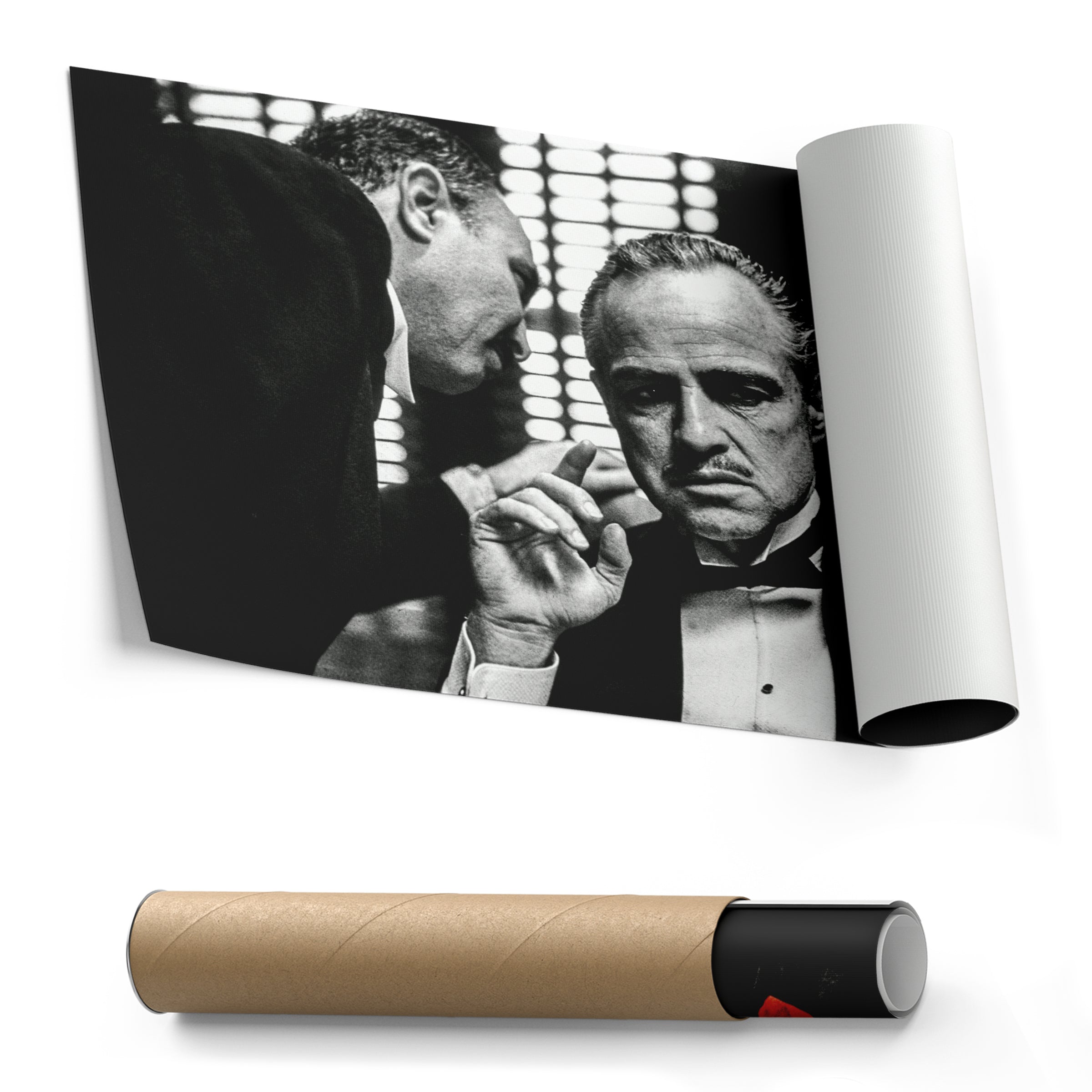 The Godfather Canvas Art – Black & White Wall Decor