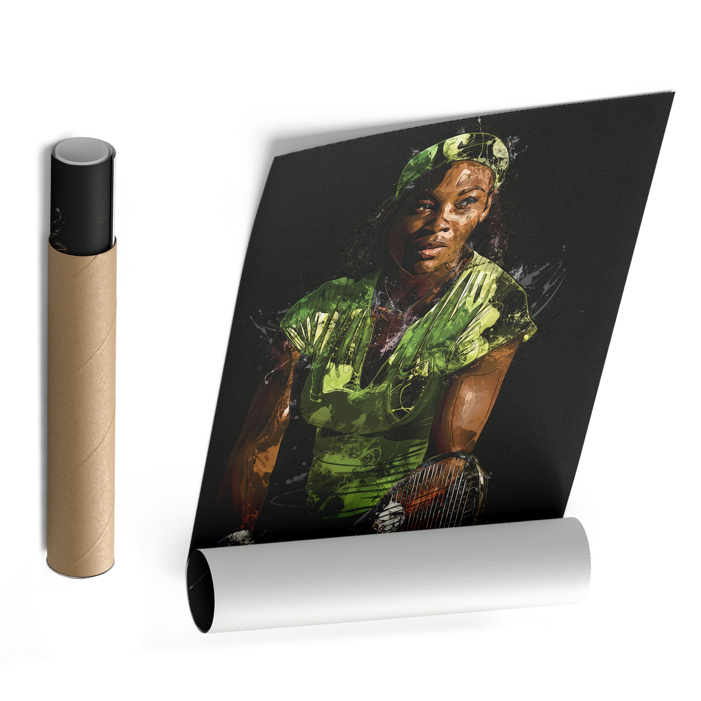 Serena Williams Canvas Art – Tennis Legend Wall Decor