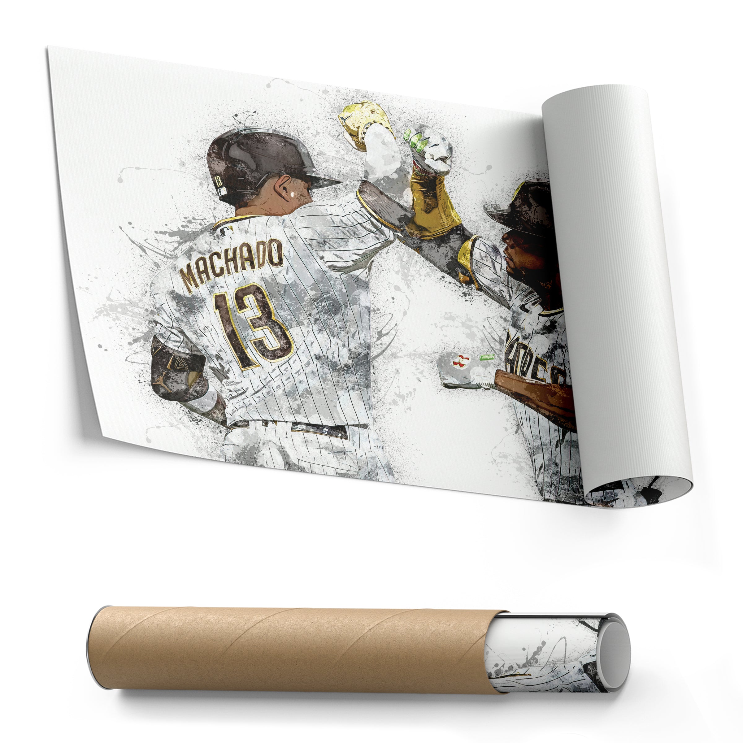 Manny Machado & Juan Soto Canvas Art – San Diego Padres Wall Decor