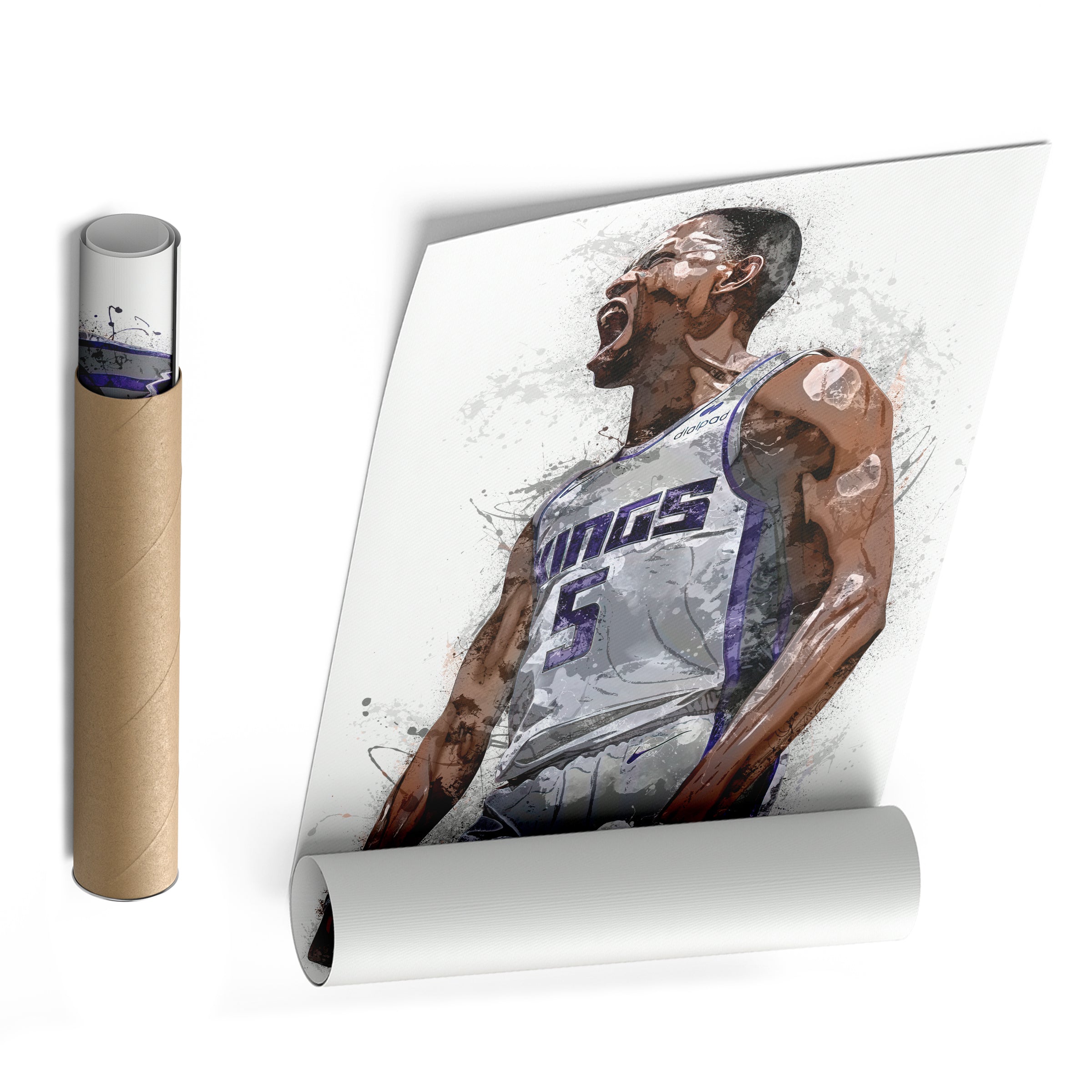 De'Aaron Fox Canvas Art – Sacramento Kings Wall Decor