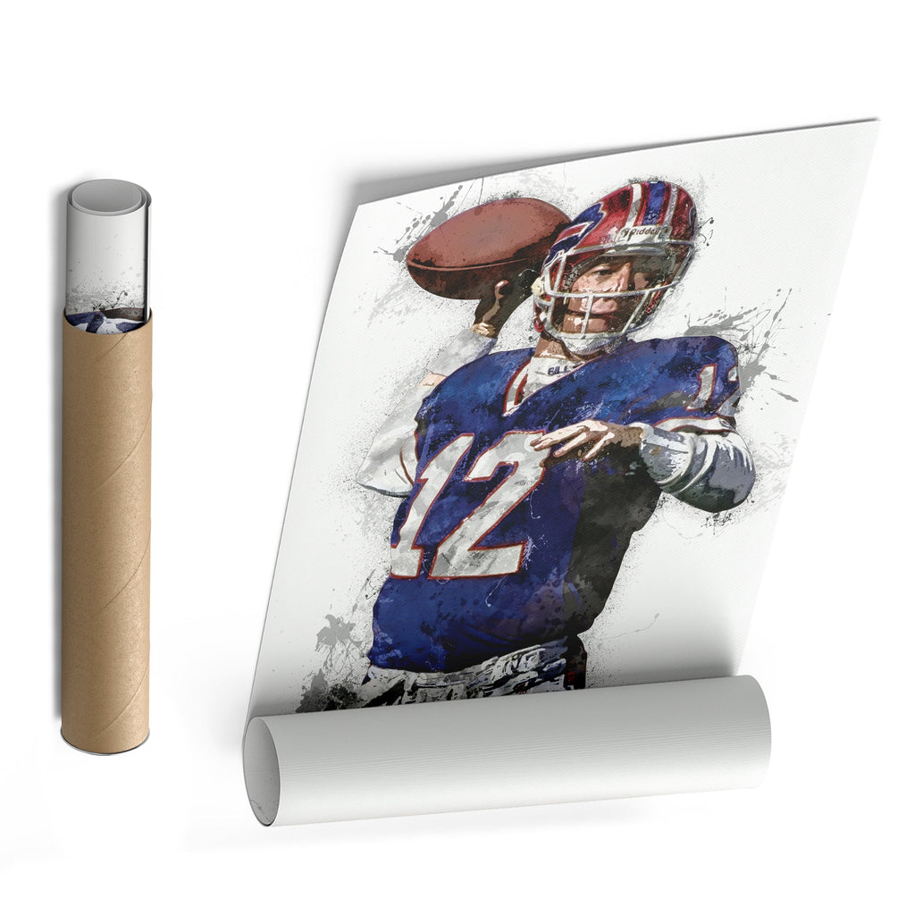Jim Kelly Canvas Art – Buffalo Bills Wall Decor