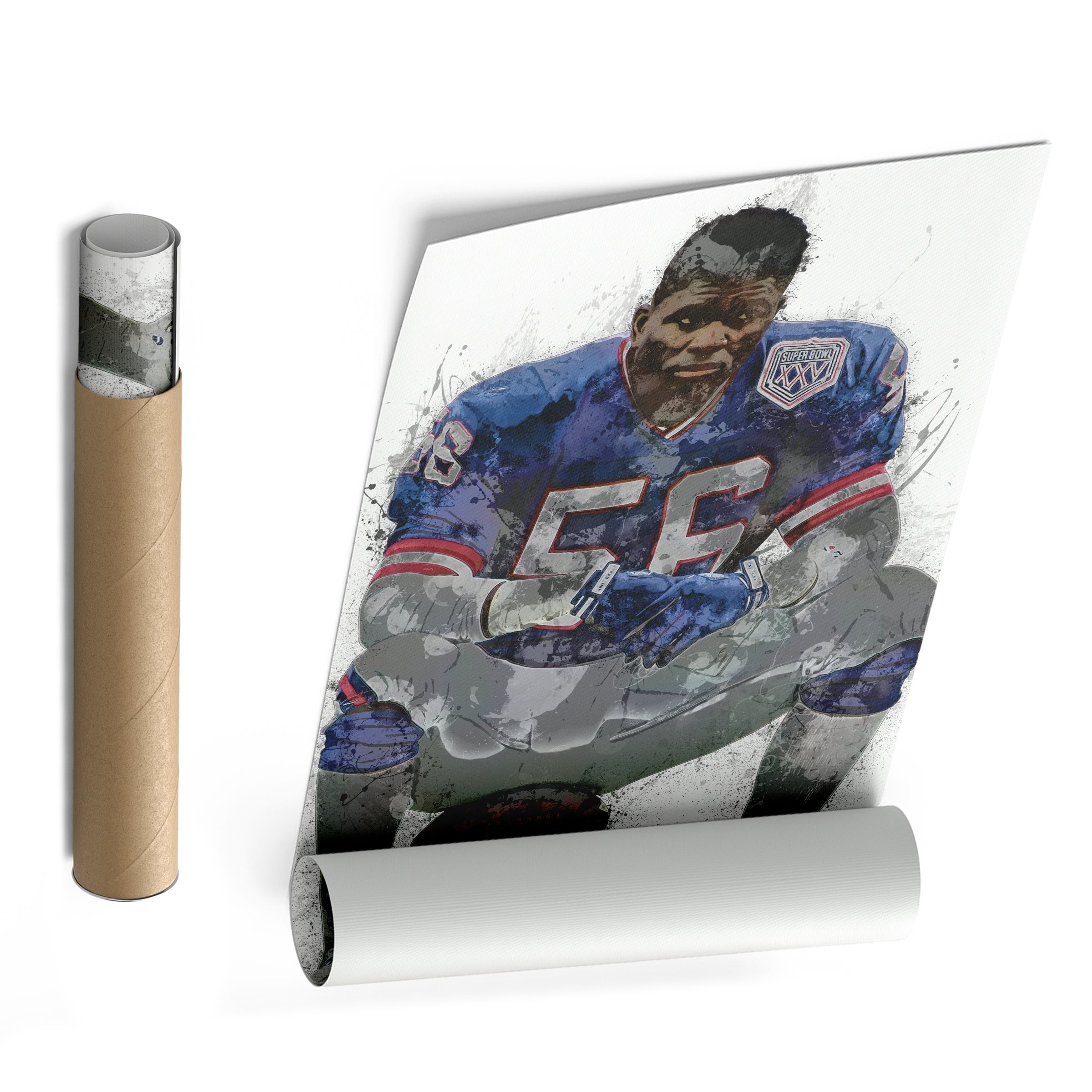 Lawrence Taylor Canvas Art – New York Giants Wall Decor