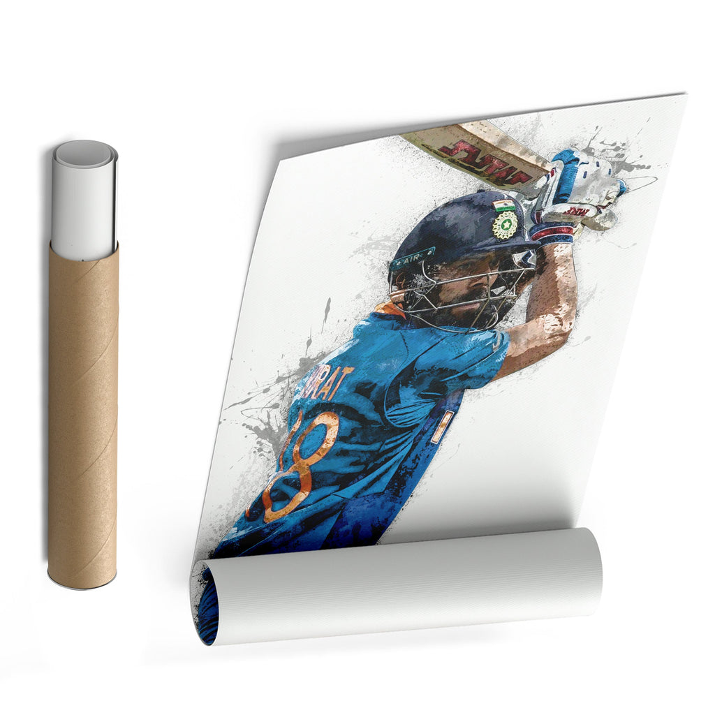 Virat Kohli Canvas Art – India Cricket Wall Decor