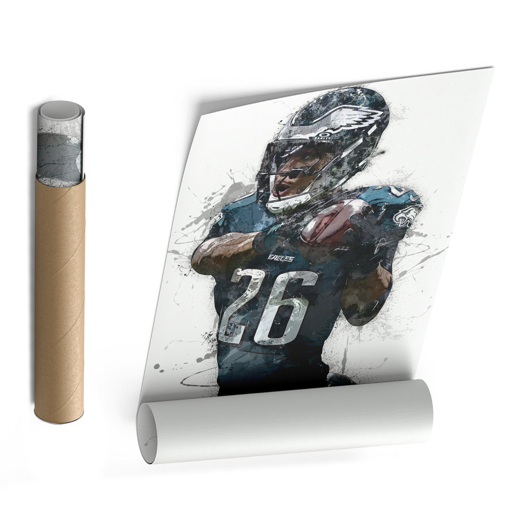 Saquon Barkley Canvas Art - Philadelphia Eagles Wall Decor