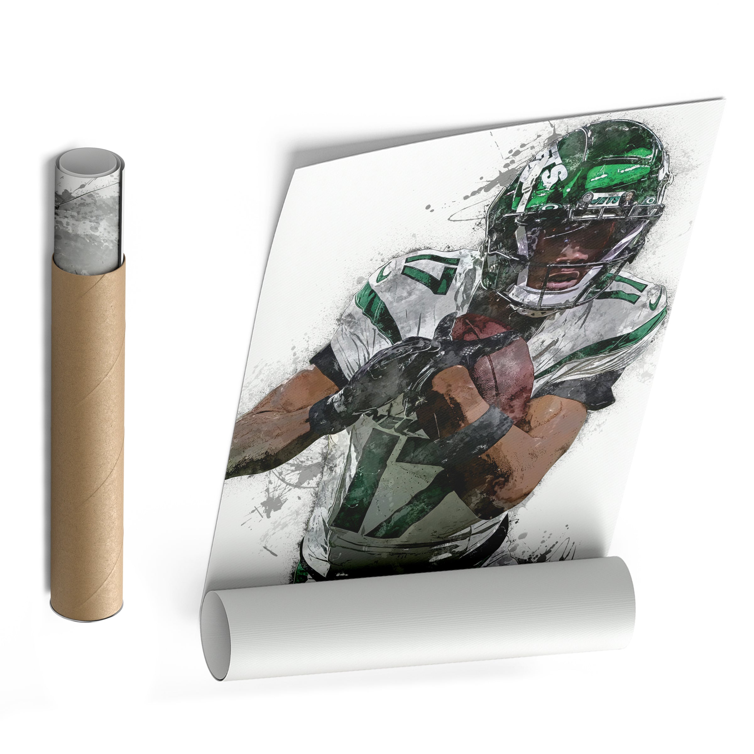 Garrett Wilson Canvas Art – New York Jets Wall Decor