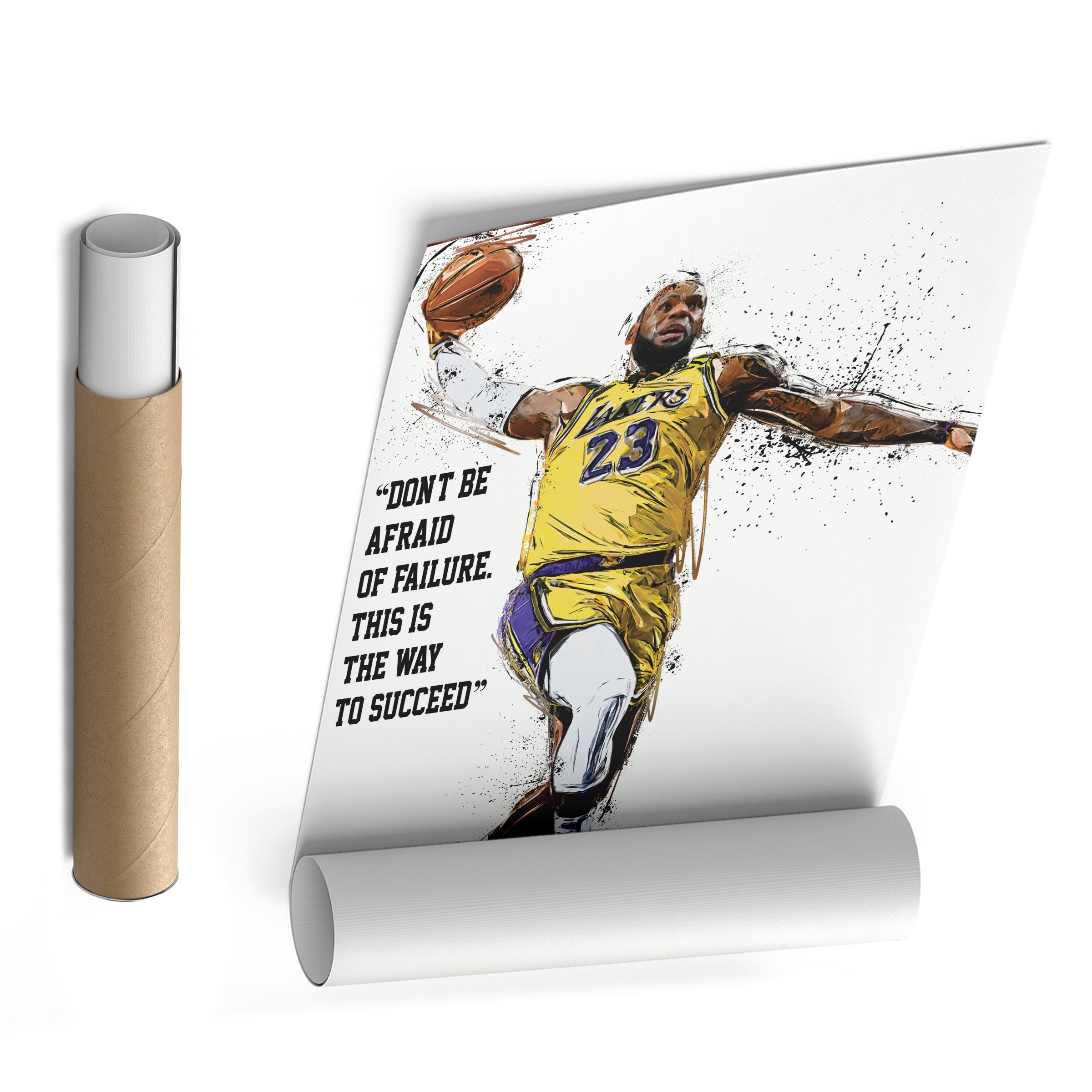 LeBron James Quote Canvas Art – Lakers Wall Decor