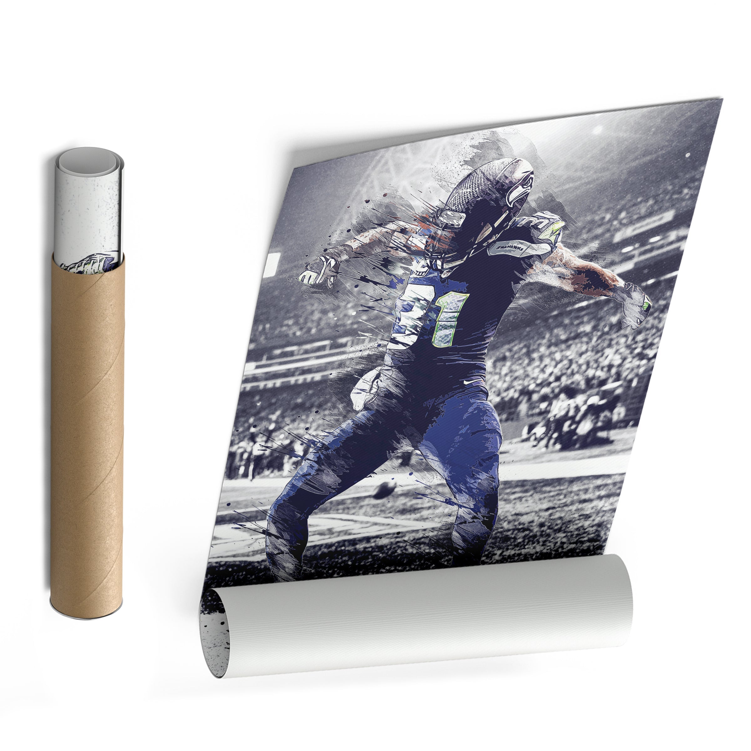 Kam Chancellor Canvas Art – Seahawks Celebration Decor