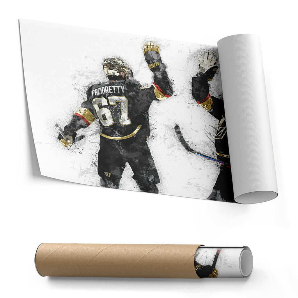Max Pacioretty & Mark Stone Canvas Art – Vegas Golden Knights Wall Decor