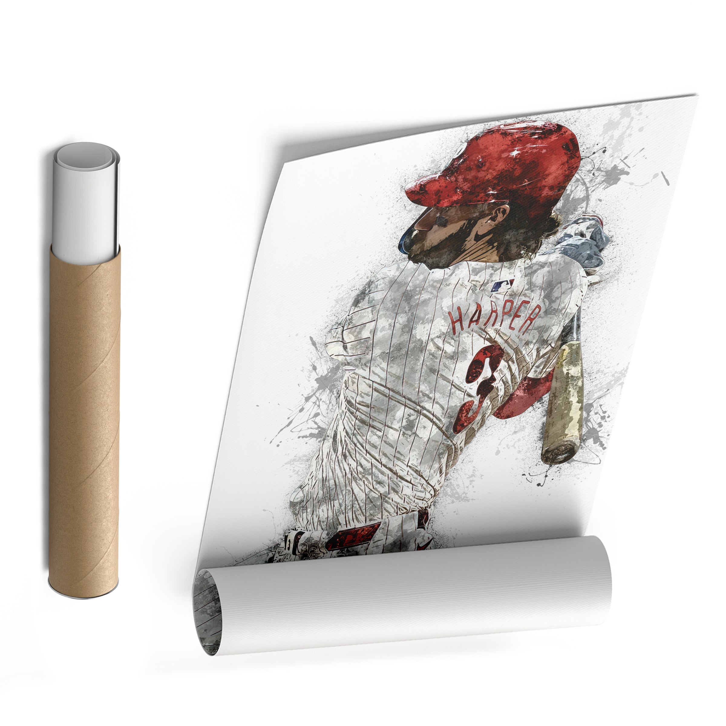 Bryce Harper Canvas Art – Philadelphia Phillies Wall Decor