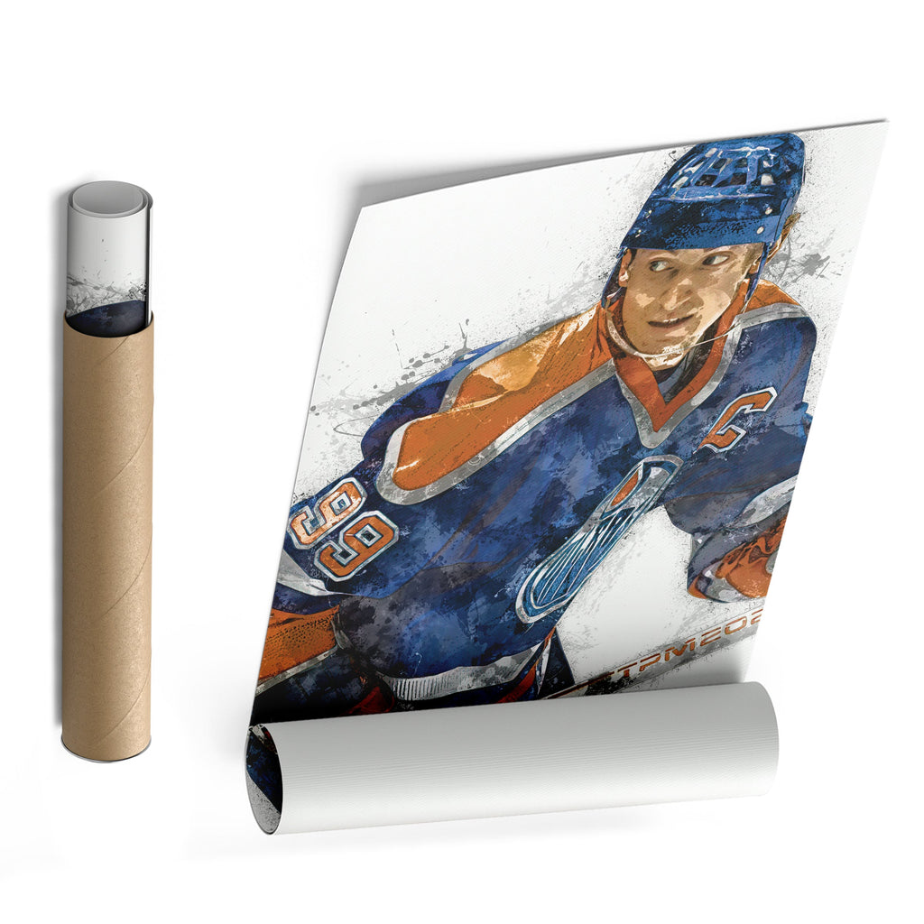 Wayne Gretzky Canvas Art – Edmonton Oilers Wall Decor