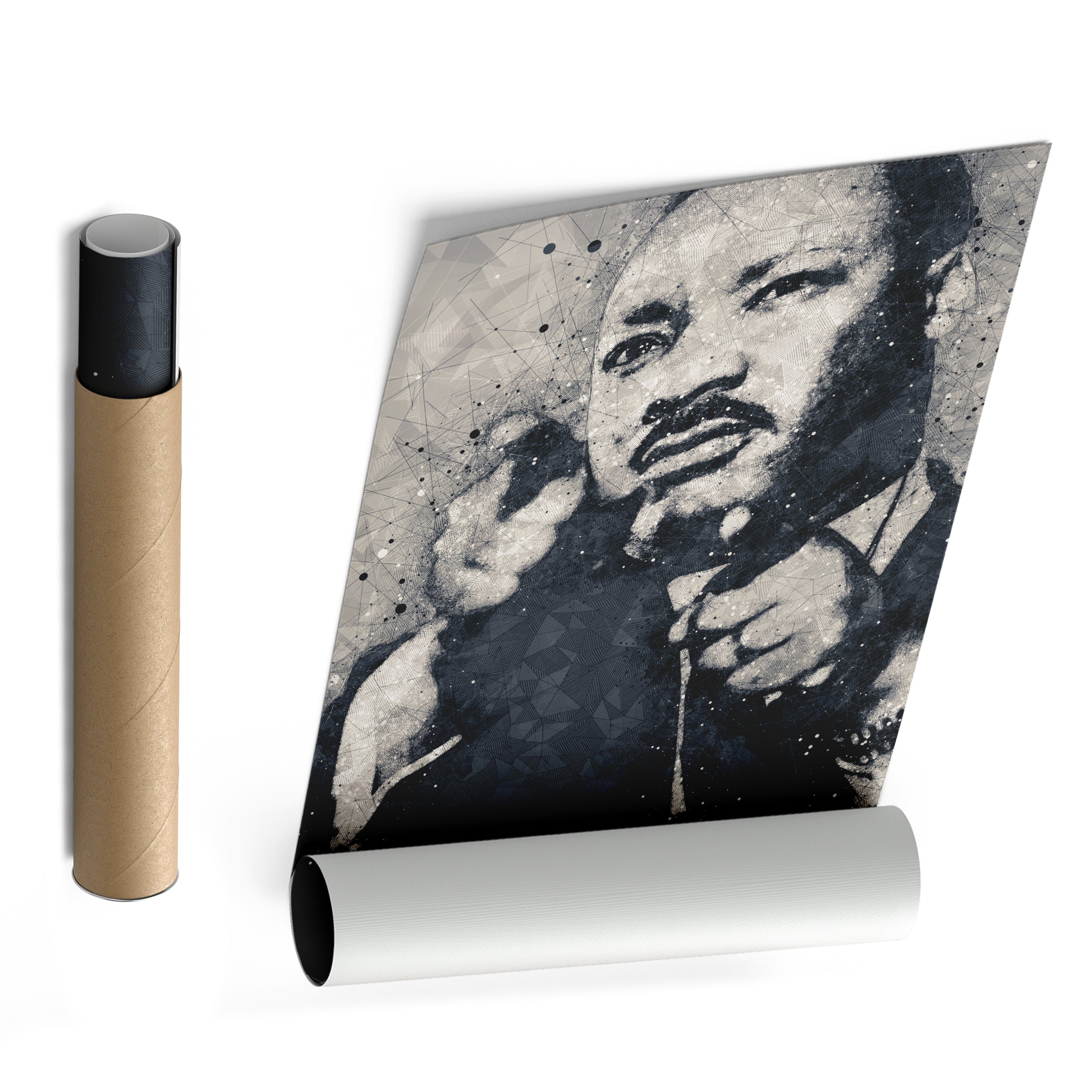 Martin Luther King Jr. Art – Civil Rights Geometric Wall Decor
