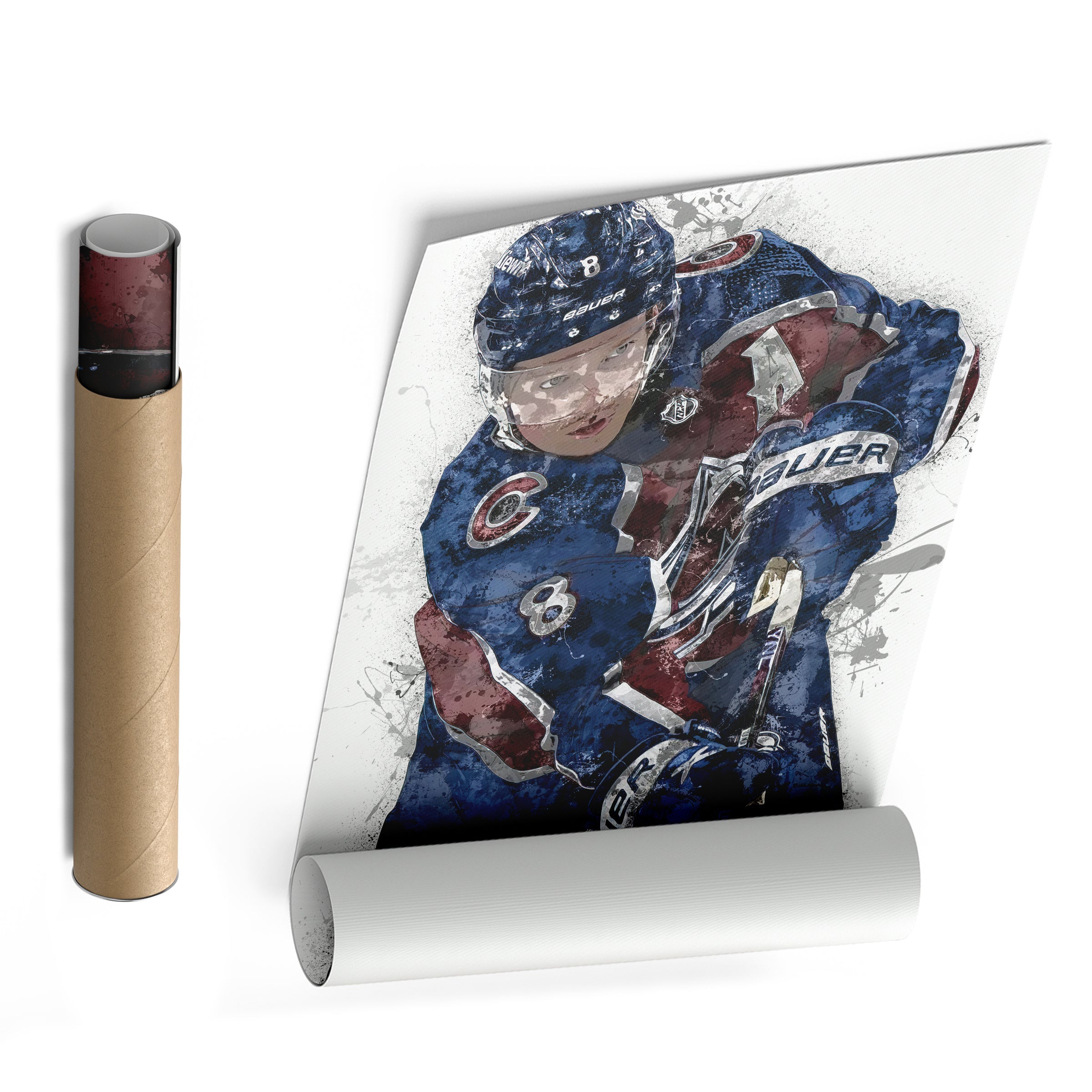 Cale Makar Canvas Art – Colorado Avalanche Wall Decor