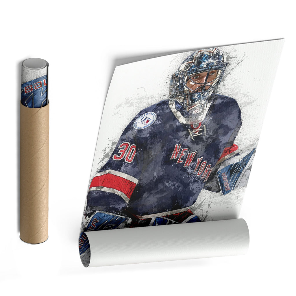 Henrik Lundqvist Canvas Art – New York Rangers Wall Decor
