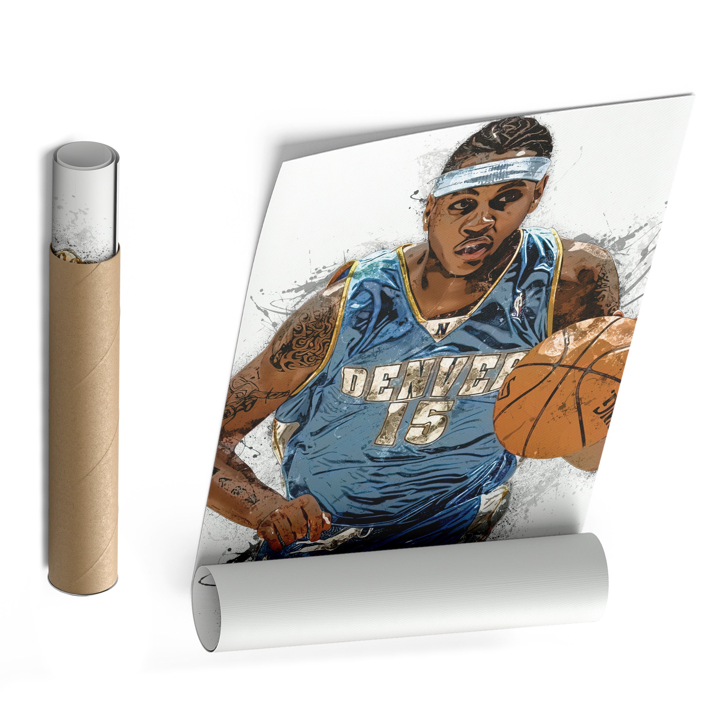 Carmelo Anthony Canvas Art – Denver Nuggets Wall Decor
