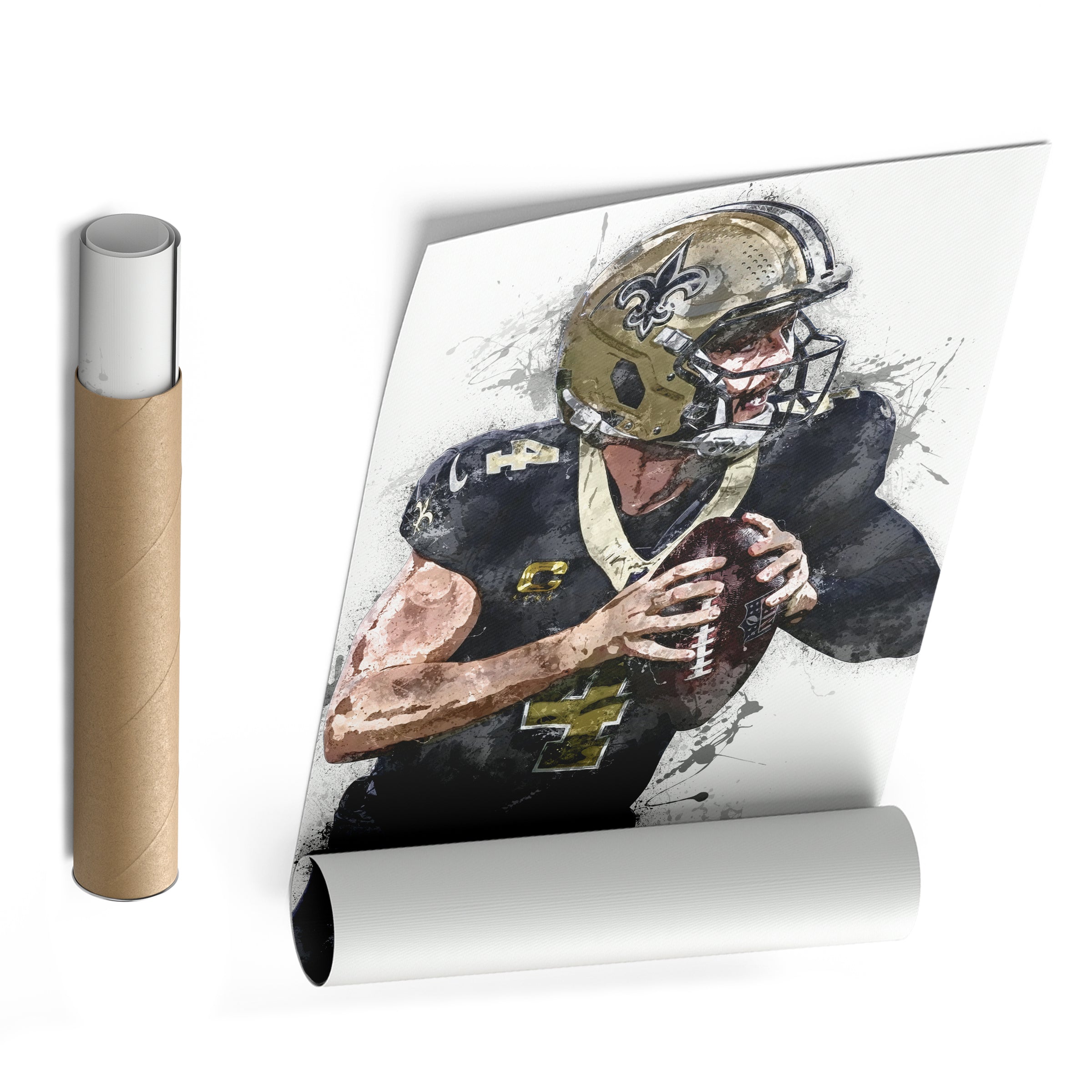 Derek Carr Canvas Art – New Orleans Saints Wall Decor