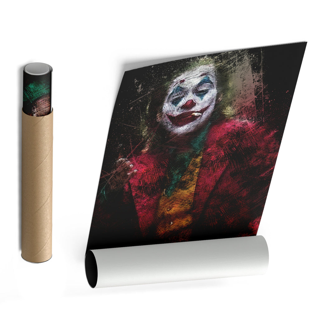 Joker Smoking Canvas – Dark Villain Wall Art Gift for Movie & Comic Fans