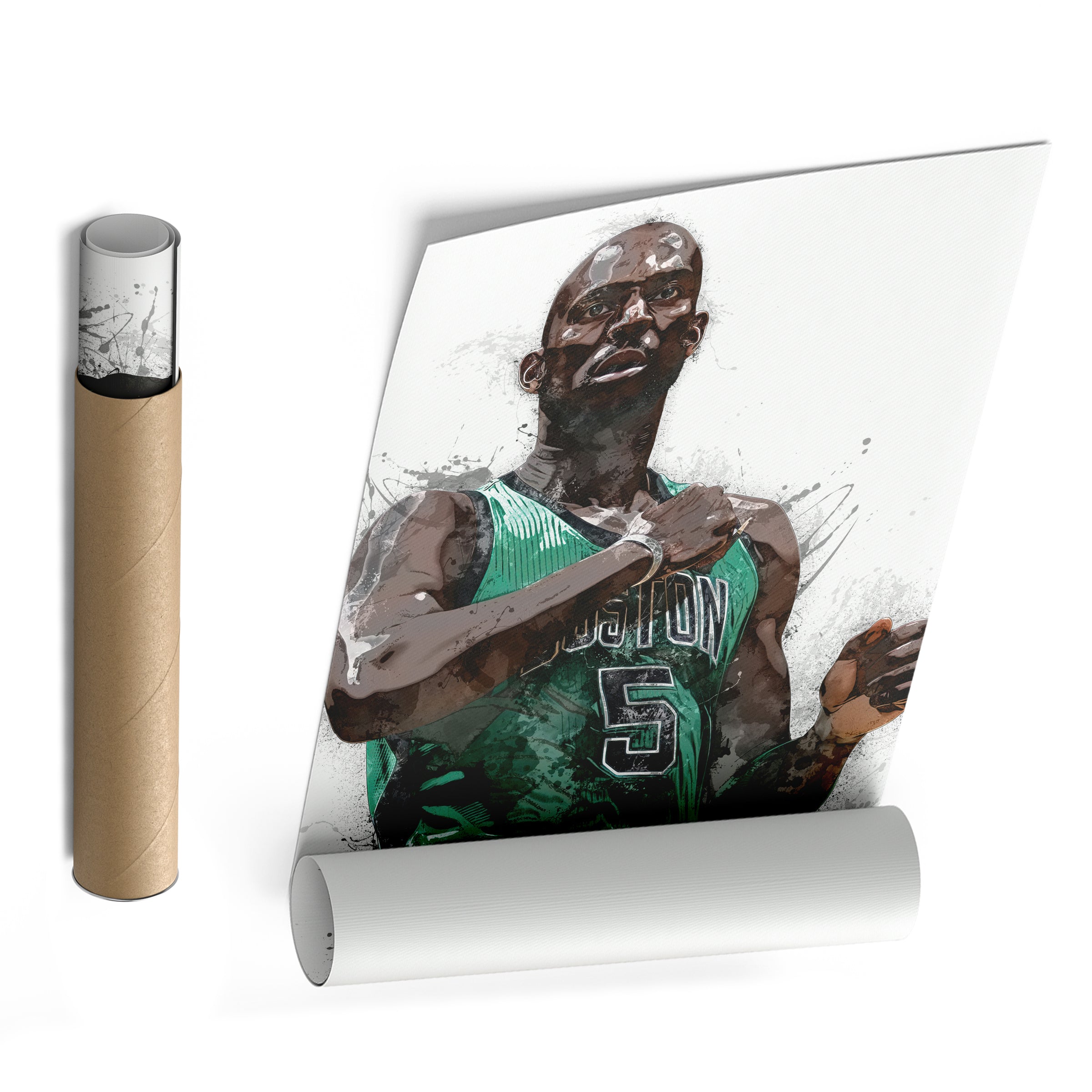 Kevin Garnett Canvas Art – Boston Celtics Wall Decor