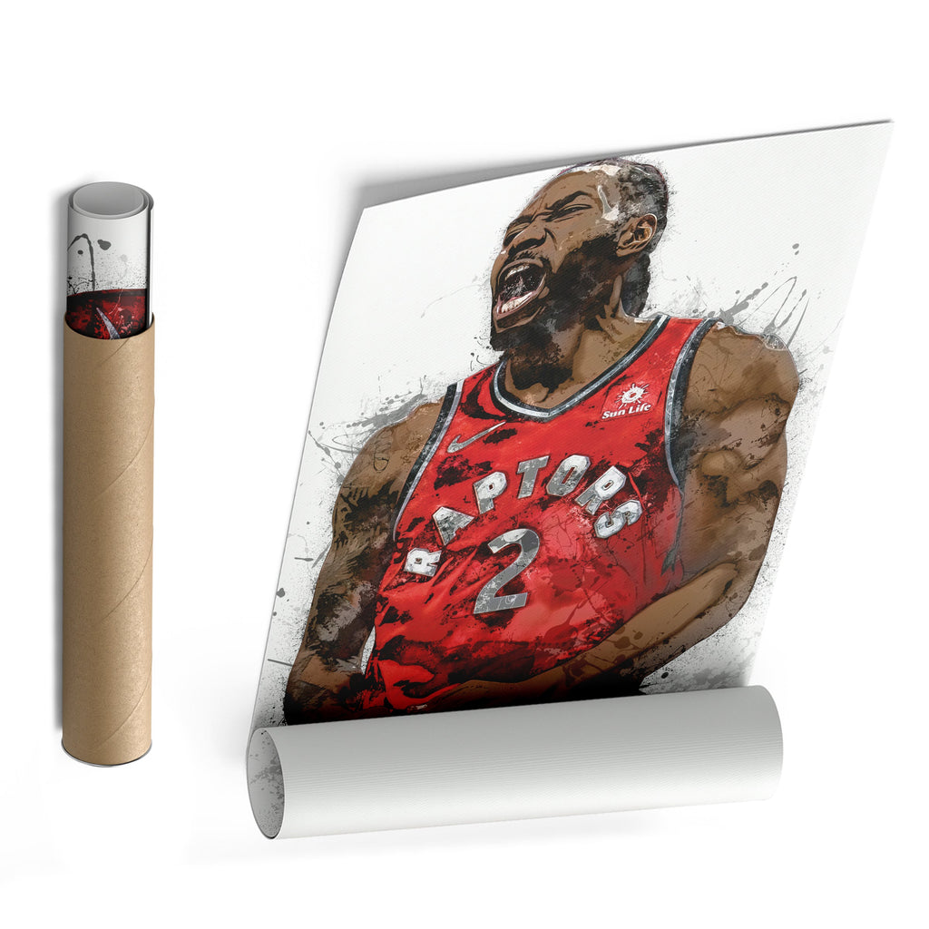 Kawhi Leonard Canvas Art – Toronto Raptors Wall Decor