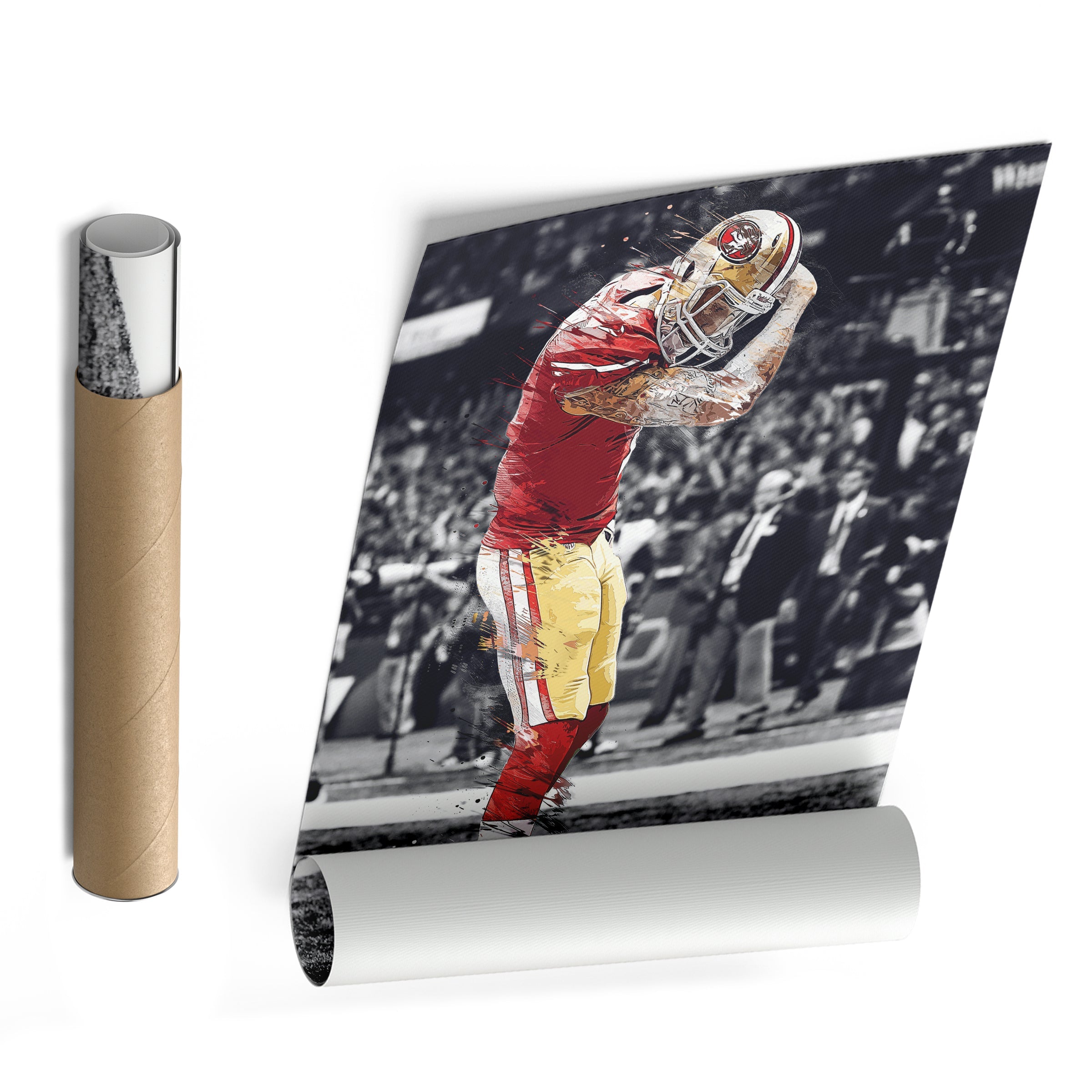 Colin Kaepernick Canvas Art – 49ers Celebration Wall Decor