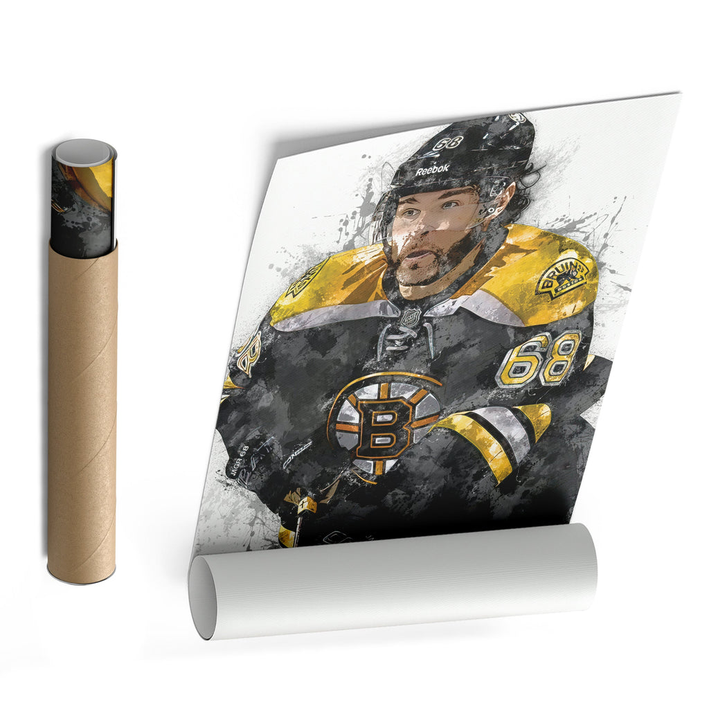 Jaromir Jagr Canvas Art – Boston Bruins Wall Decor