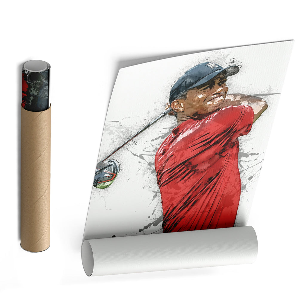 Tiger Woods Canvas Print – Masters Golf Wall Art Decor