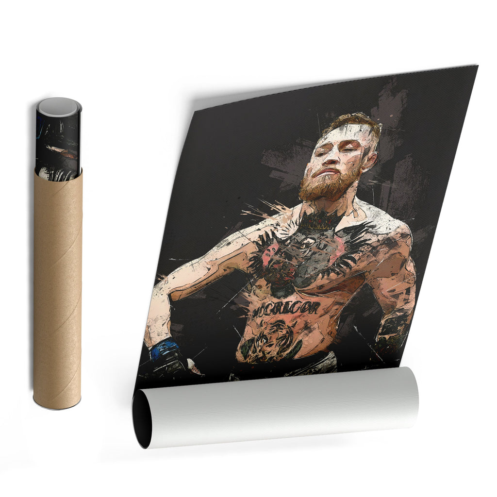 Conor McGregor Canvas Art – MMA Fighter Wall Decor