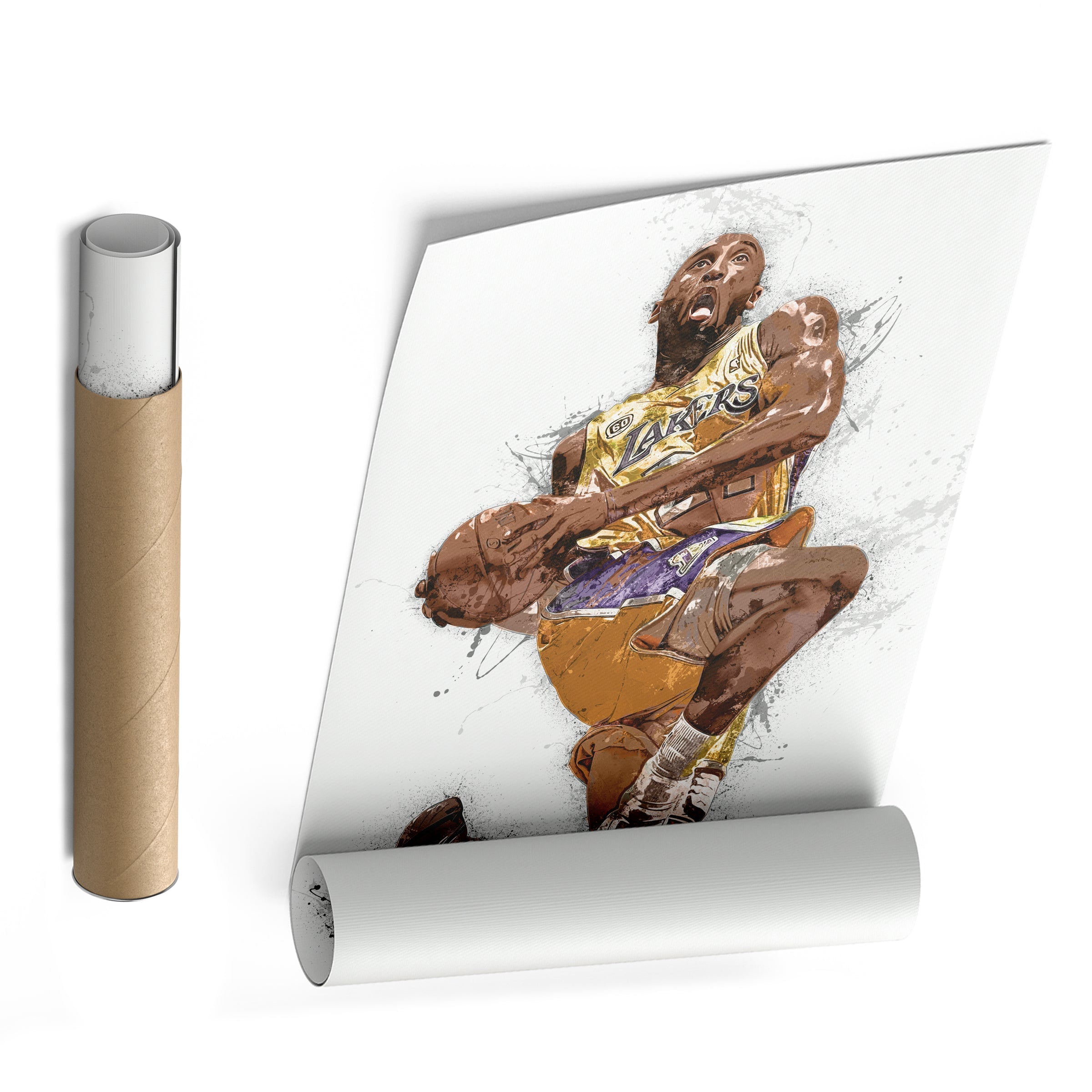 Kobe Bryant Canvas Art – Los Angeles Lakers Legend Wall Decor
