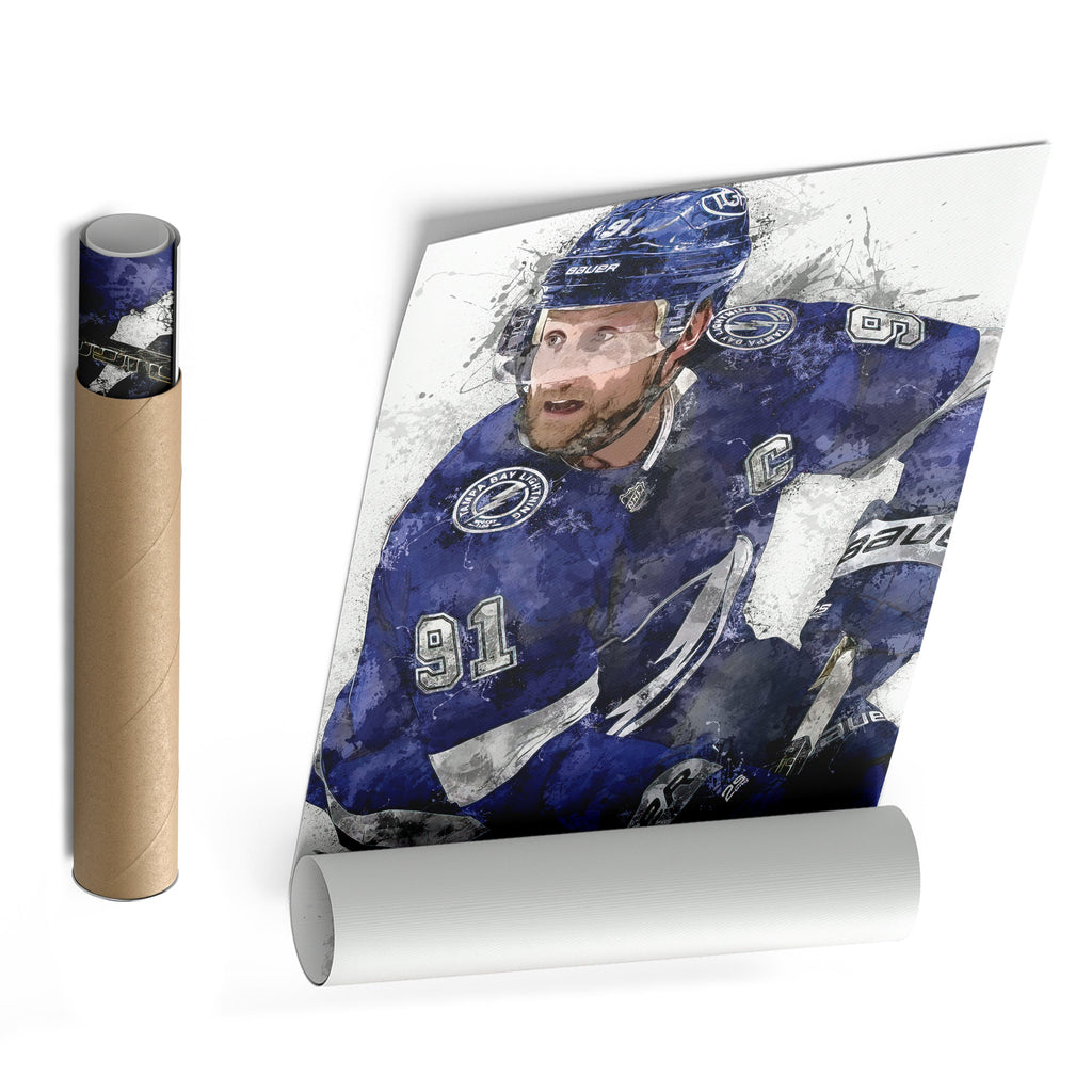 Steven Stamkos Canvas Art – Tampa Bay Lightning Wall Decor