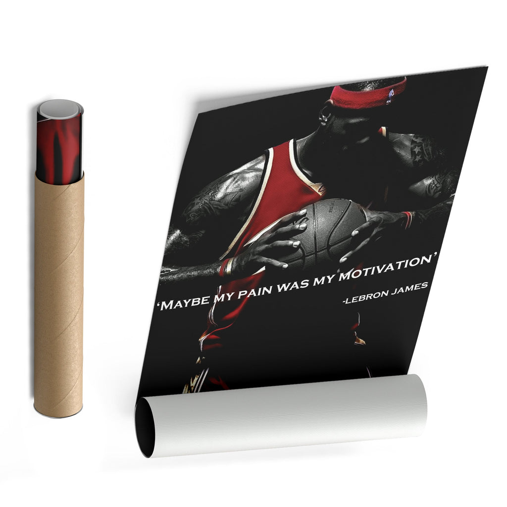 LeBron James Canvas Print – Cleveland Cavaliers Basketball Quote Wall Art Decor