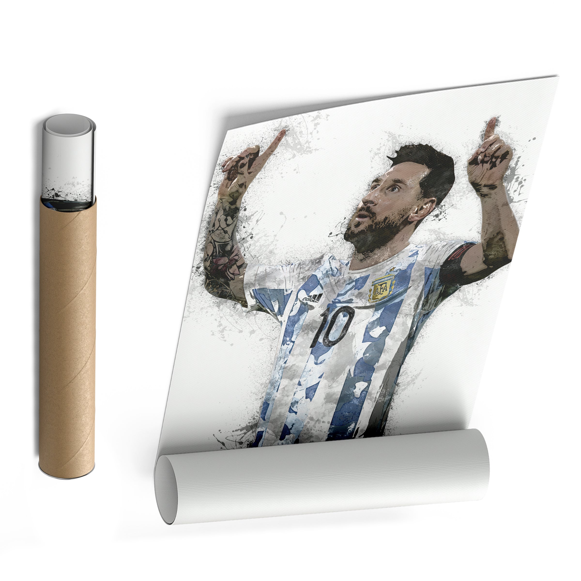 Lionel Messi Canvas Art – Argentina National Team Wall Decor