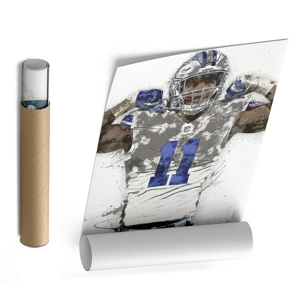 Micah Parsons Canvas Art – Dallas Cowboys Wall Decor