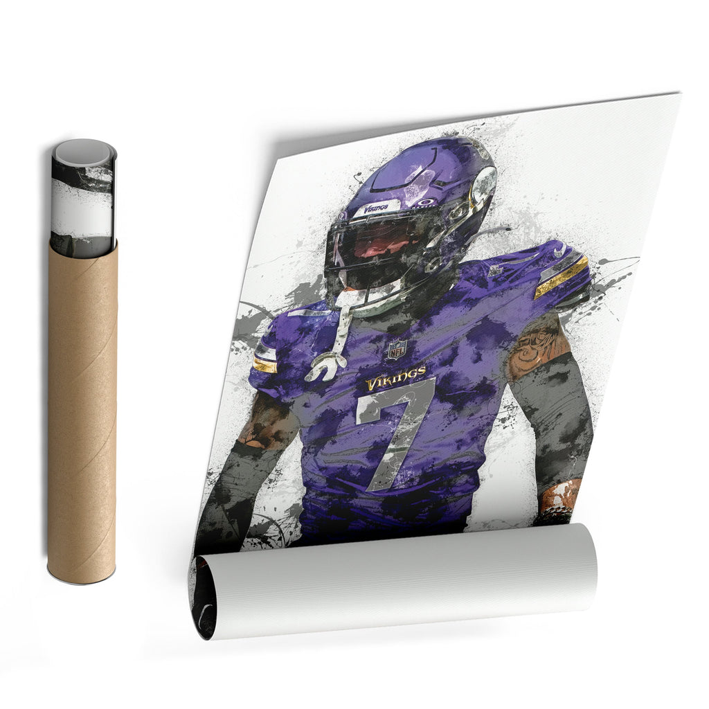 Byron Murphy Jr. Canvas Art – Minnesota Vikings Wall Decor