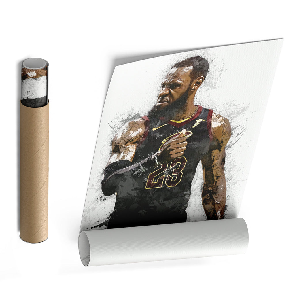LeBron James Canvas Art – Cleveland Cavaliers Wall Decor