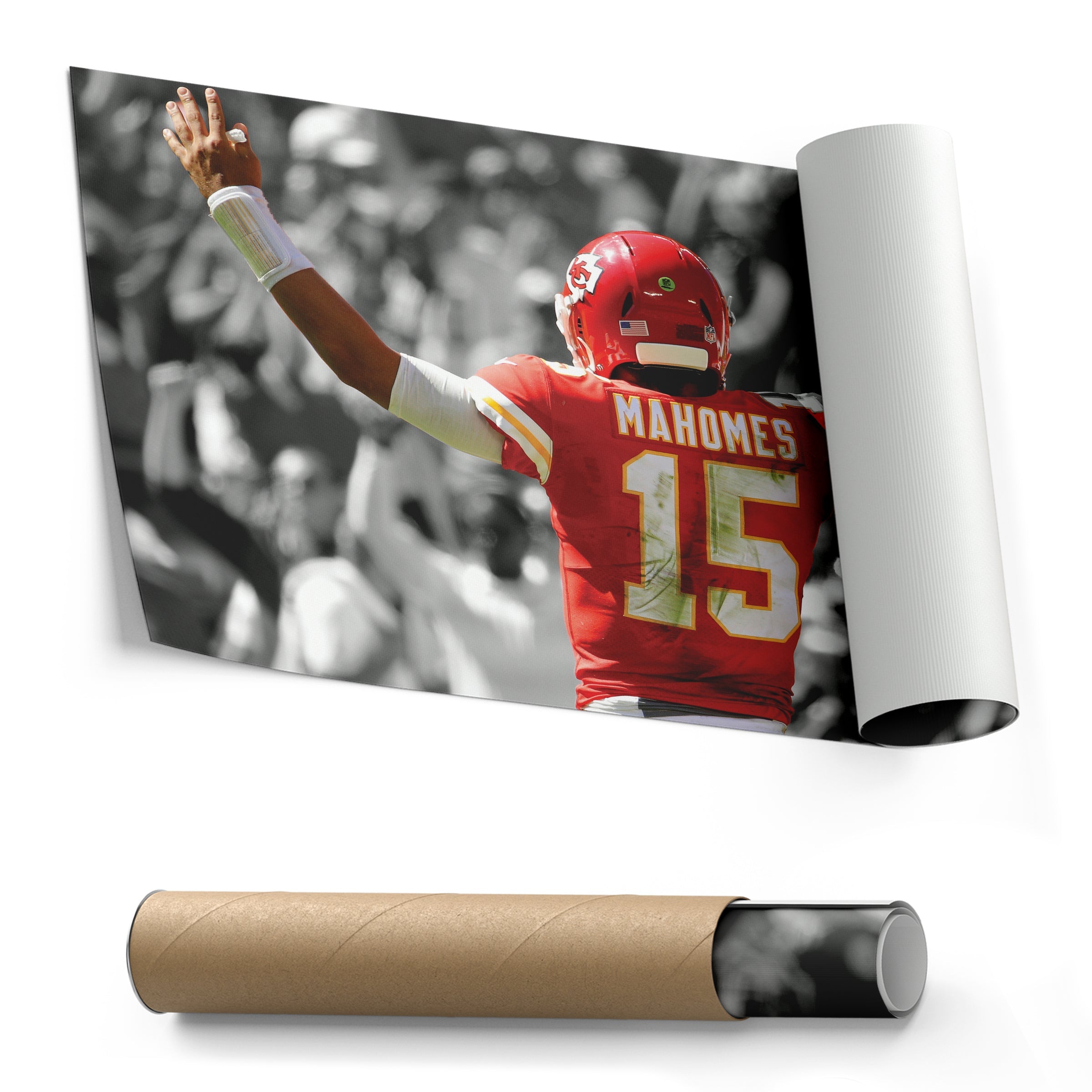Patrick Mahomes Canvas Art – Touchdown NFL Wall Decor