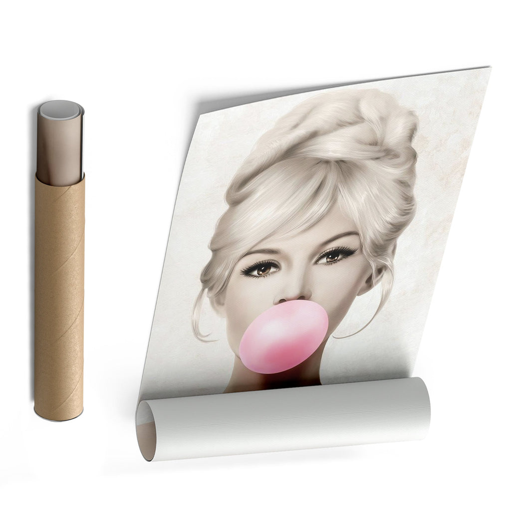 Brigitte Bardot Canvas Print – French Actress Wall Art for Home, Studio, or Salon