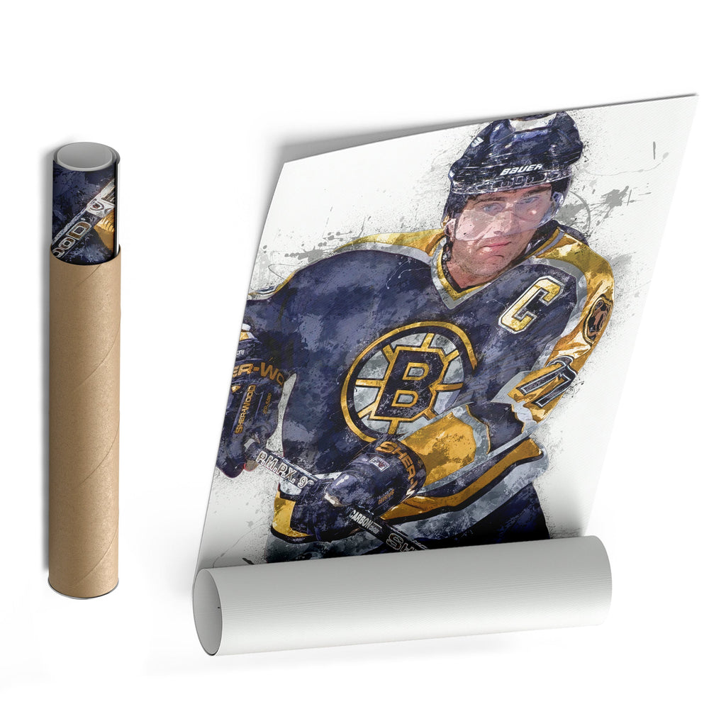 Ray Bourque Canvas Art – Boston Bruins Wall Decor