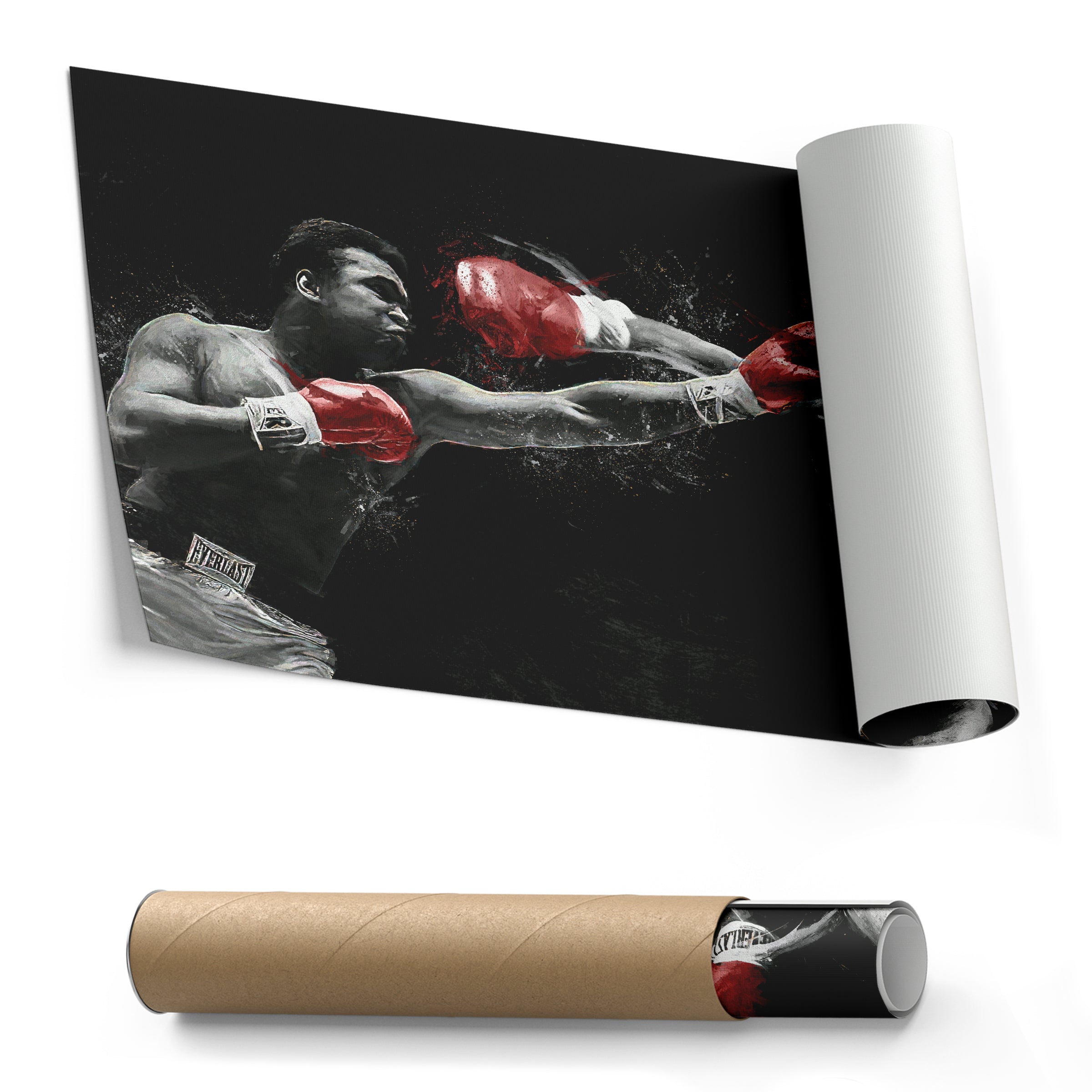Mike Tyson vs Muhammad Ali Canvas Art – Boxing Legends Wall Decor
