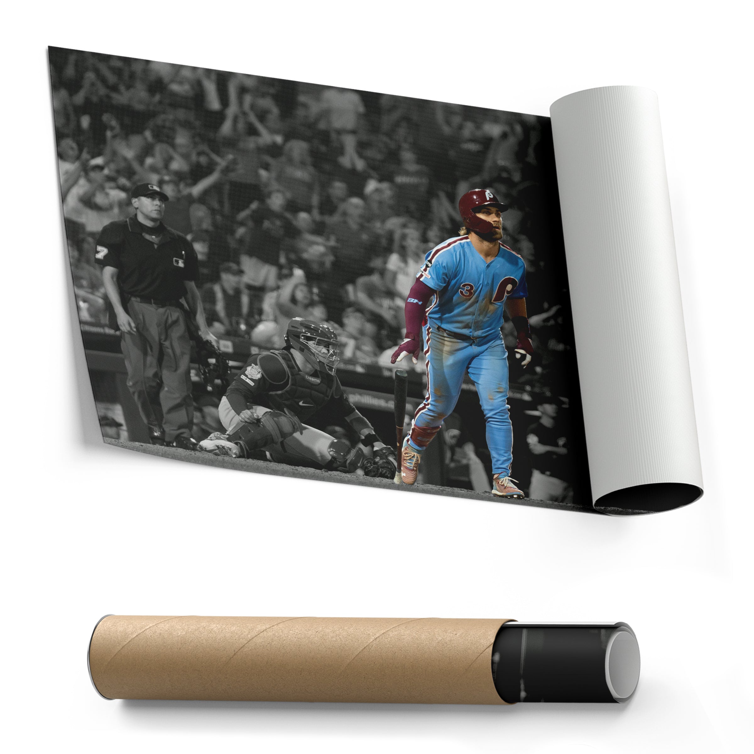 Bryce Harper Canvas Art - Phillies Grand Slam Wall Decor