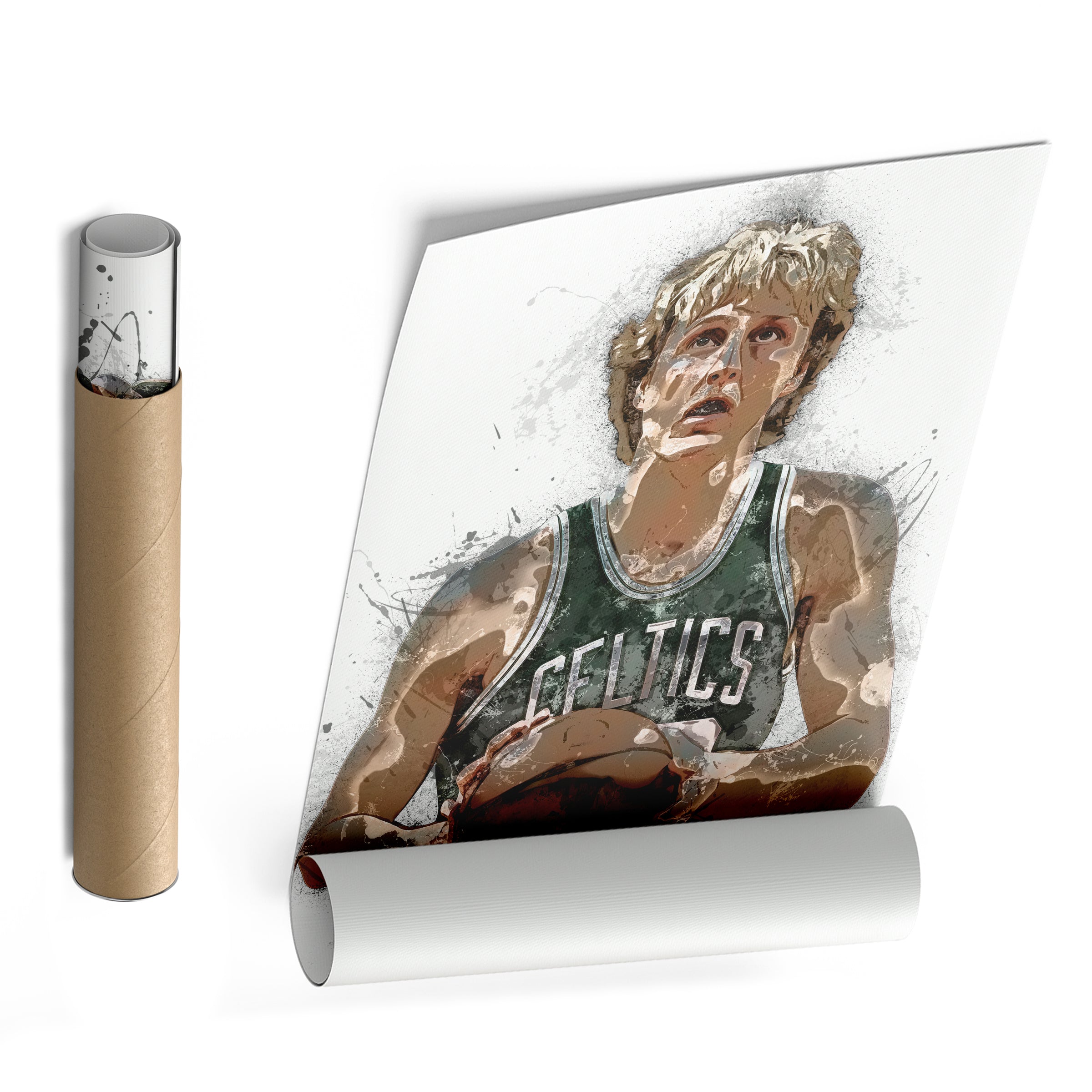 Larry Bird Canvas Art – Boston Celtics Wall Decor