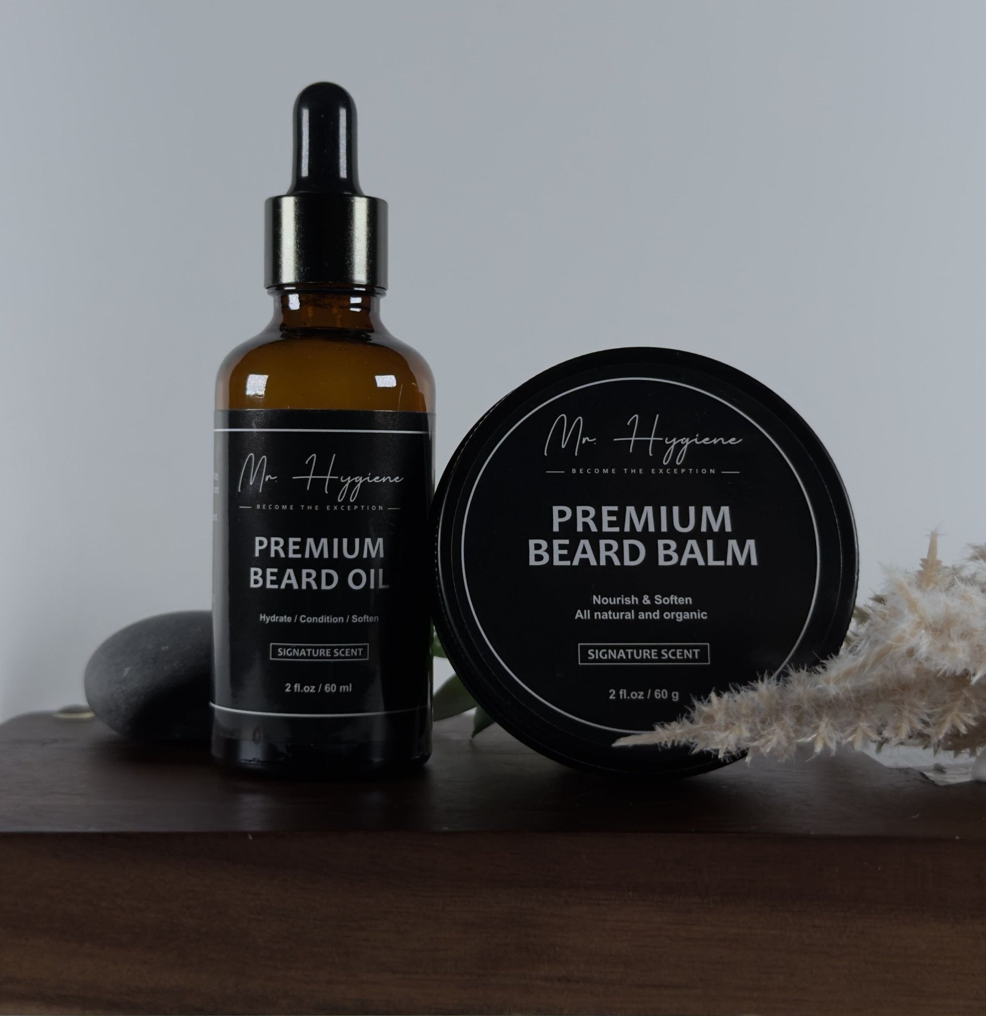 Premium Beard Oil and Balm Set