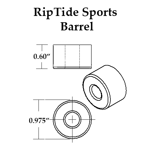RipTide Krank Barrel Bushing 87a - White (Set)
