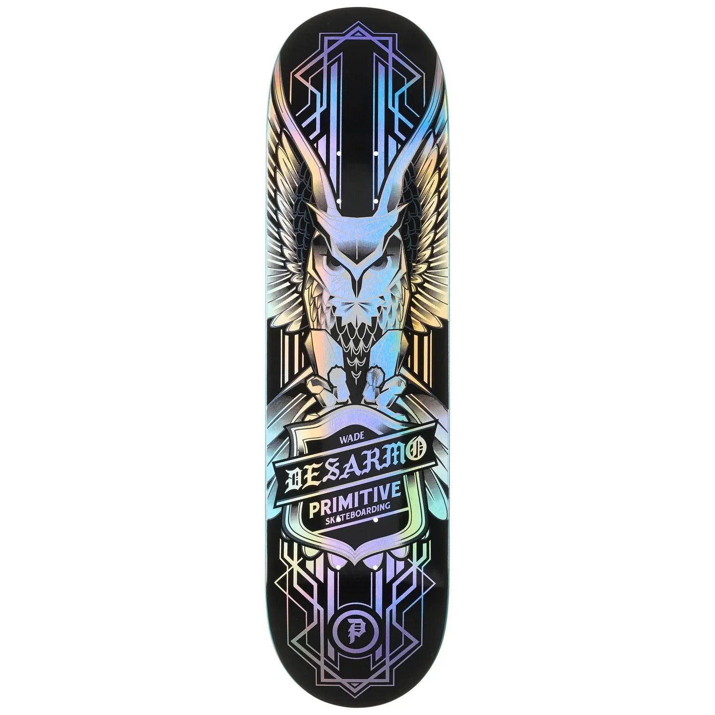 Primitive Wade Desarmo Owl Spectra Foil 8.125" Skateboard Deck