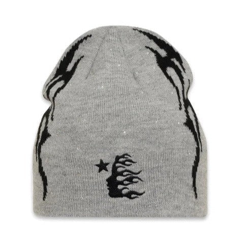 Hellstar Flame Beanie - Grey