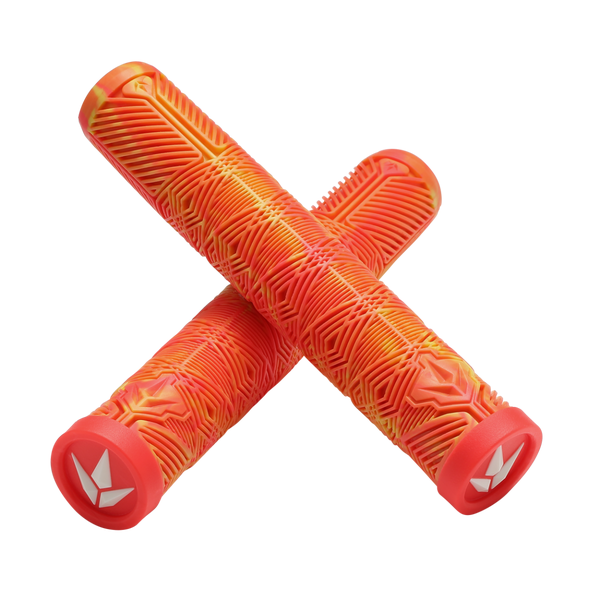 Envy Handgrips V3 (TPR) - Orange/Red (Pair)