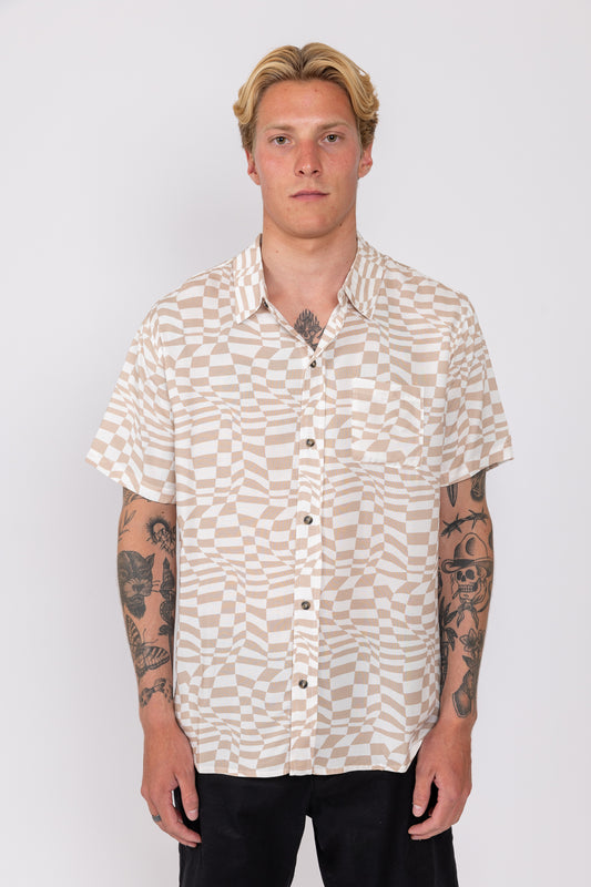 WARPPED CHECK SS SHIRT